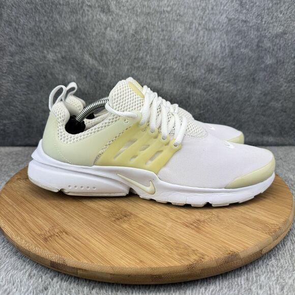 Nike Other - Nike Air Presto Shoes Girl Size 7Y White Yellow 833875-100 Mesh Running Sneakers